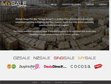 Tablet Screenshot of mysalegroup.com
